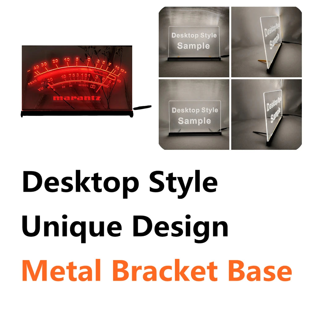 Marantz Peak VU dB LED Neon Sign-3D Carving Wall Art for Home,Room,Bedroom,Office,Farmhouse Decor - Red-Z / UK-30x20cm