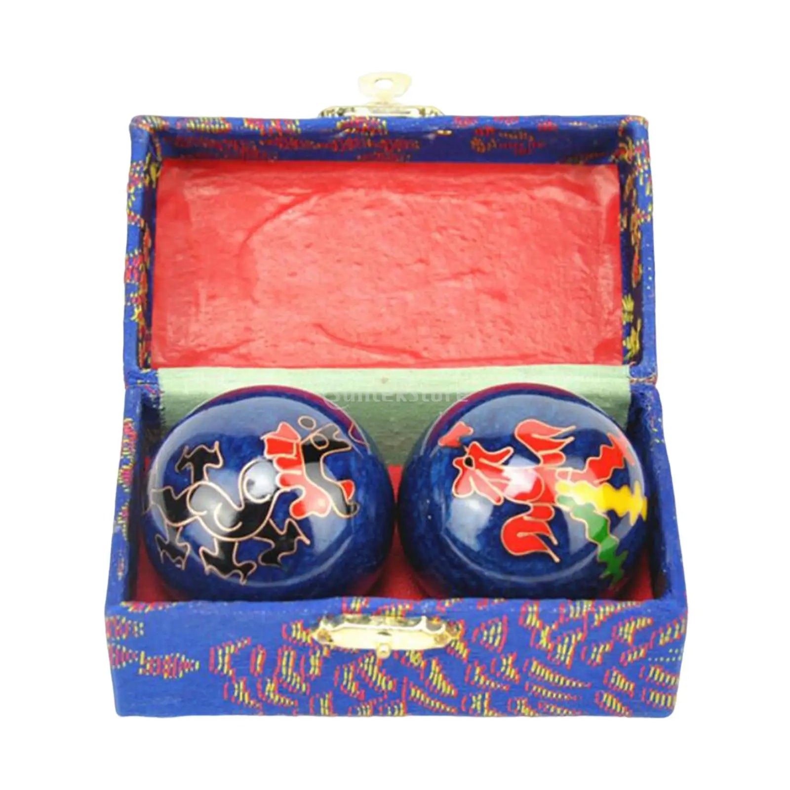 2pcs Chinese Baoding Balls With Fitness Seniors Finger Dexterity Massager Baoding Balls Relax - Dragon Phoenix 47mm 1