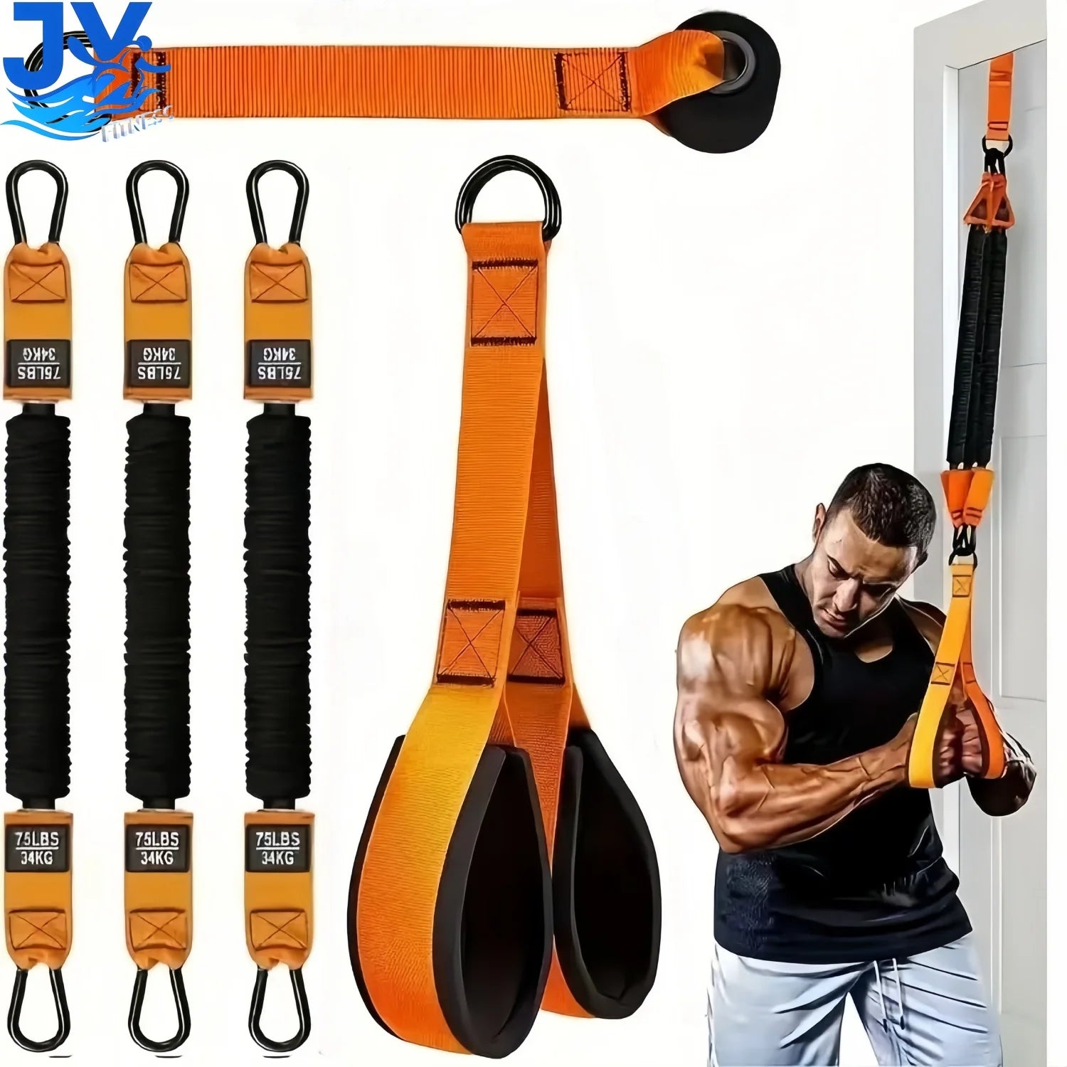 Resistance Band Hanging Set Tension Pull Rope for Men Women Fitness Band Booty Exercise Workout Home Gym Strength