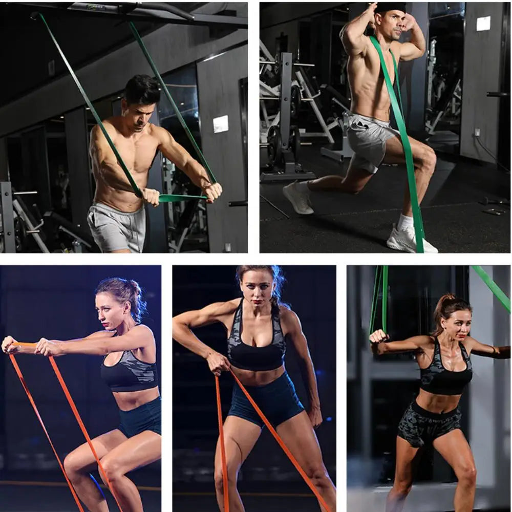 Fitness elastic band TPE strength training track and field resistance band pull up tension band assisted squat yoga