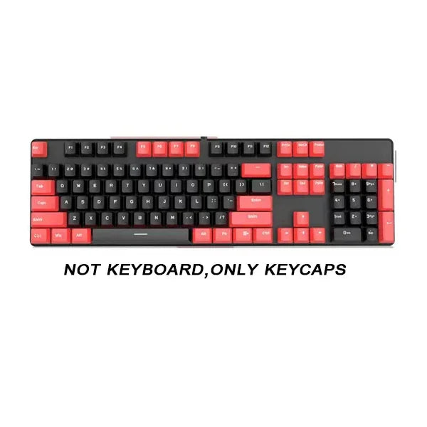104pcs ABS Universal Mechanical Keyboard Keycaps Ergonomic Blank Keycaps For Cherry MX Keyboard Replacement OEM Backlit