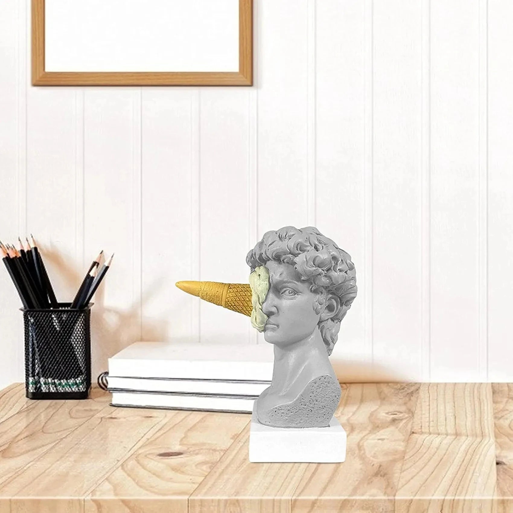 Modern Nordic Figure Ornament Ice Cream David Figurine Home Decor Sculpture Office Bookshelf Desktop Art Decoration