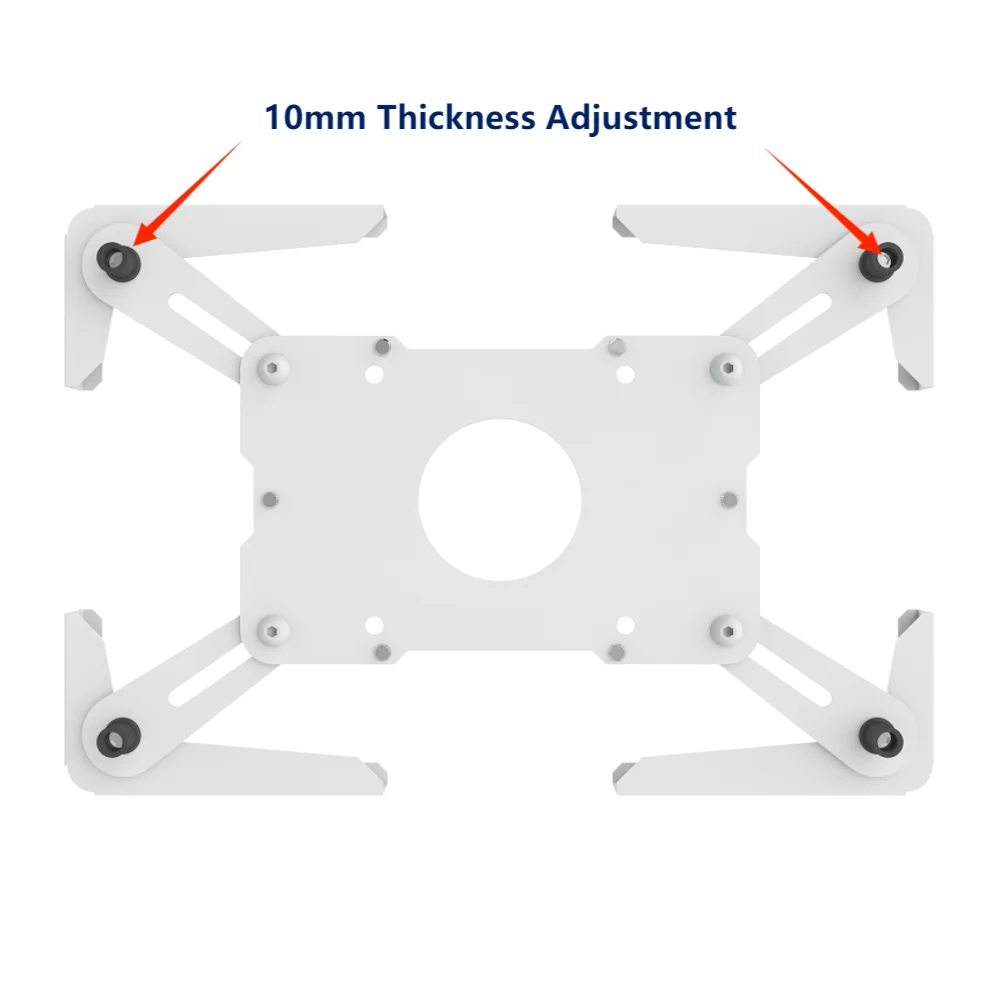 Wall Mount 7-13 Inch Tablet Enclosure Adjustable iPad Holder Android Tablet Bracket Wall Hanging Or Desktop Stand Holder