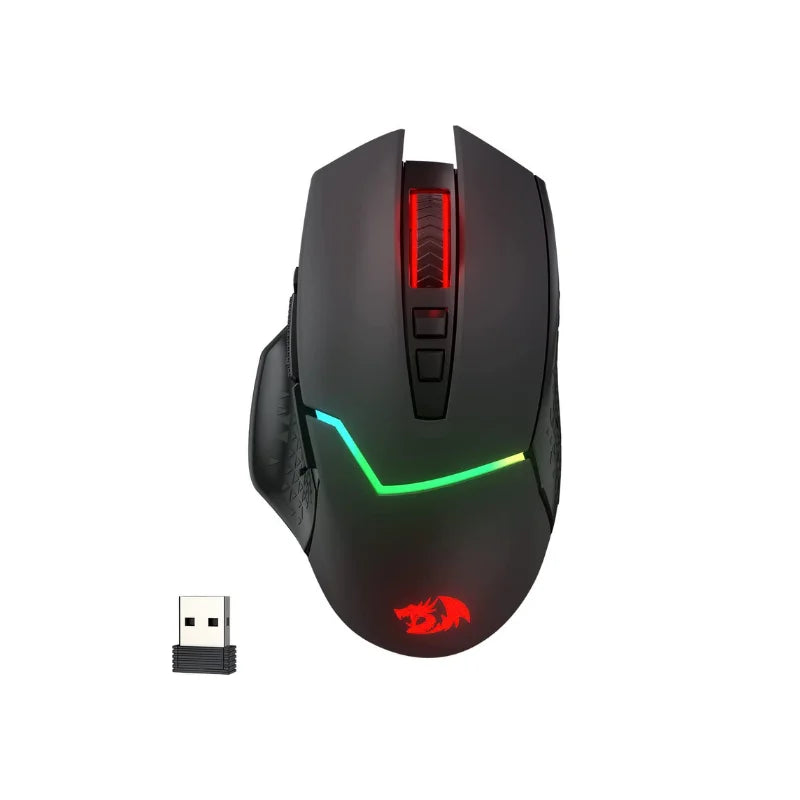 Redragon M690 PRO Wireless Gaming Mouse 8000 DPI Wired Mouse Rapid Fire Key 8 Macro Buttons for PC/Mac/Laptop