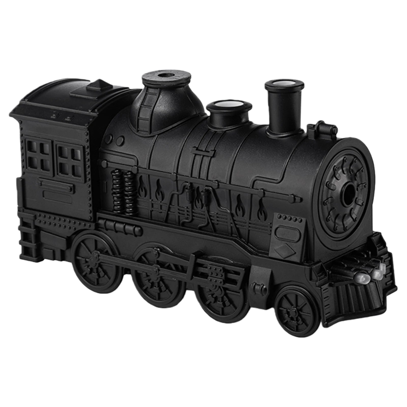 300ML Vintage Steam Train Air Diffuser Humidifier with 2-Color LED Light/2 Mist Modes Aroma Diffuser for Office Bedroom