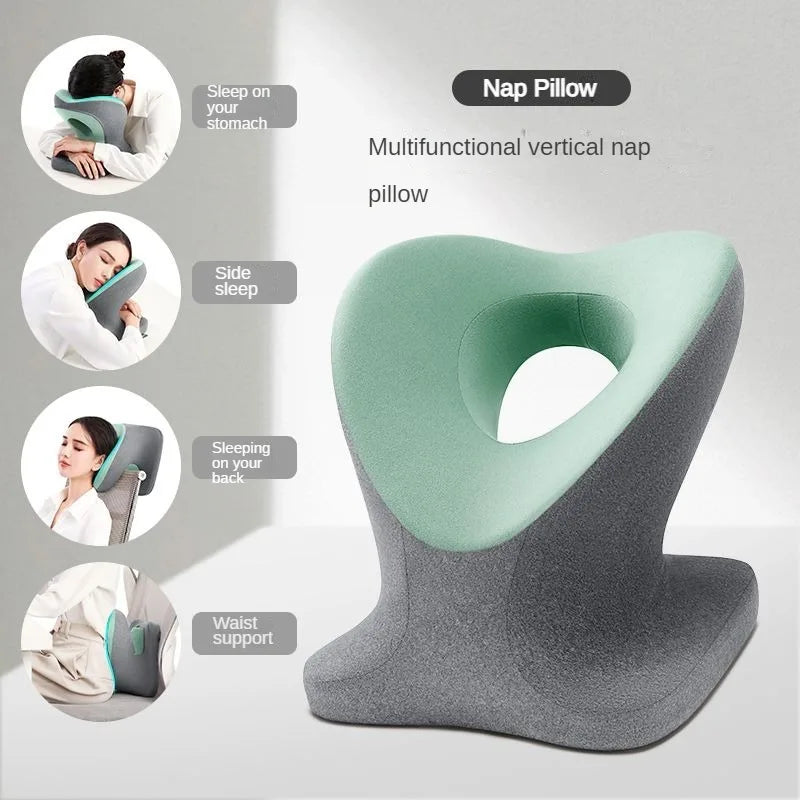 memory-foam-nap-pillow-for-travel-headrest-neck-support-cushions-office-rest-lunch-break-pillow-orthopedic-student-desk-sleeping
