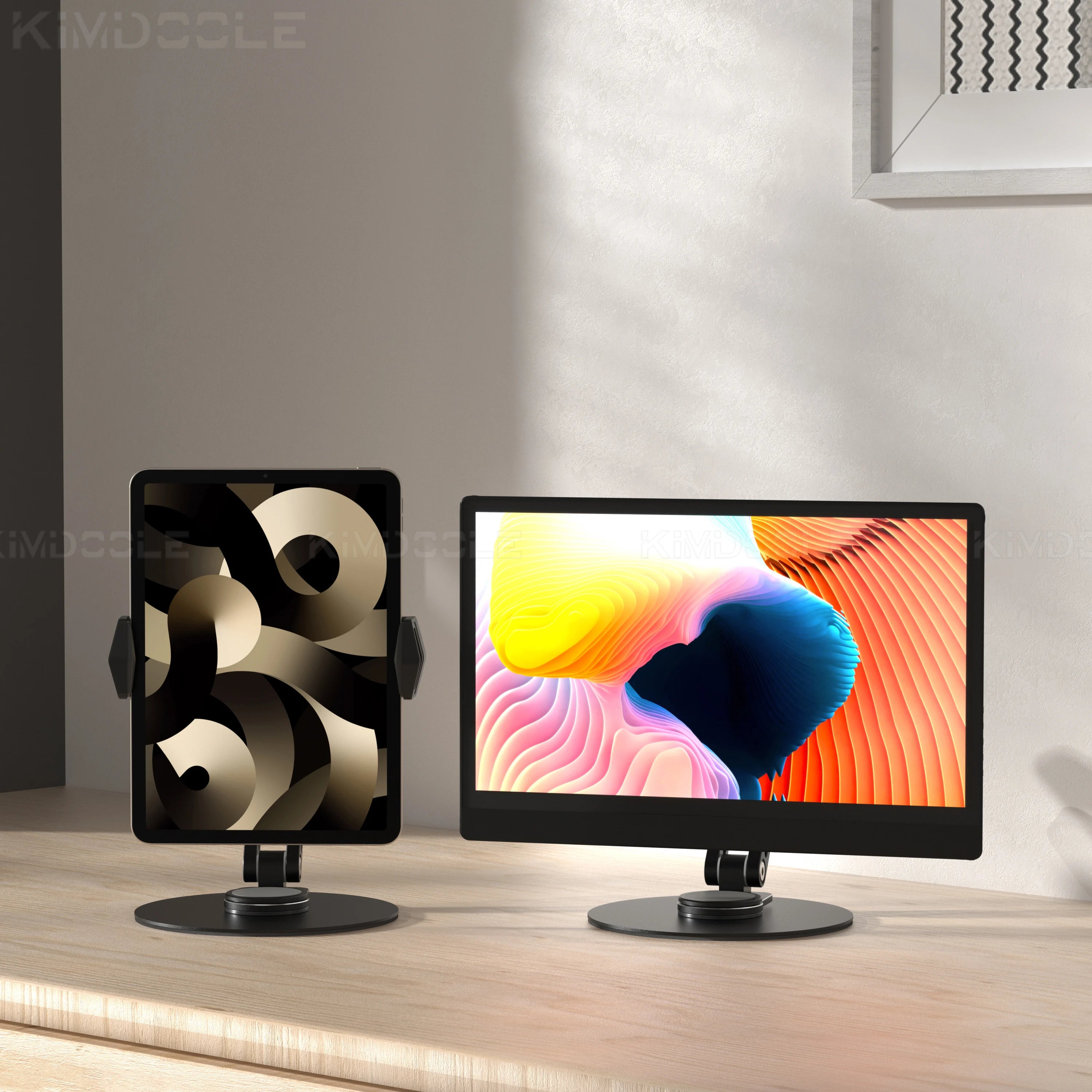 Monitor Foldable Arm Portable Monitor Pad Stand With 360 Rotation Tablet Support Displays Articulated Arm Monitor