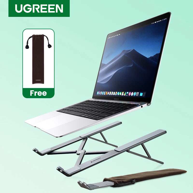 UGREEN Laptop Stand Holder For MacBook Air Pro Foldable Aluminum Notebook Stand Tablet Stand Laptop PC Support Macbook