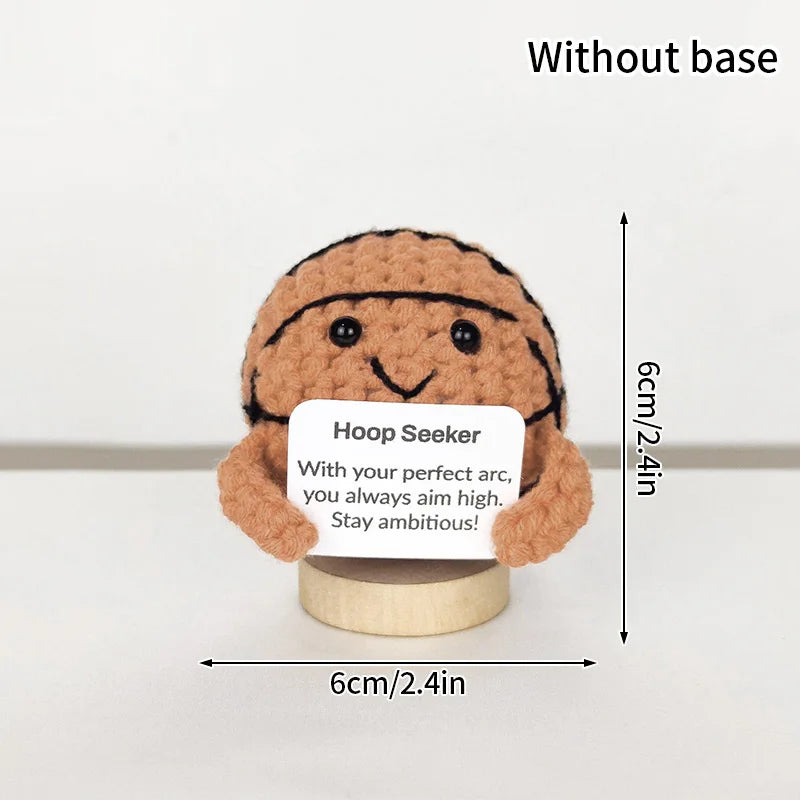 Crochet Ornament Finished Positive Figures Crochet Animals Chicken Desk Accessories Home Office Decor Christmas New