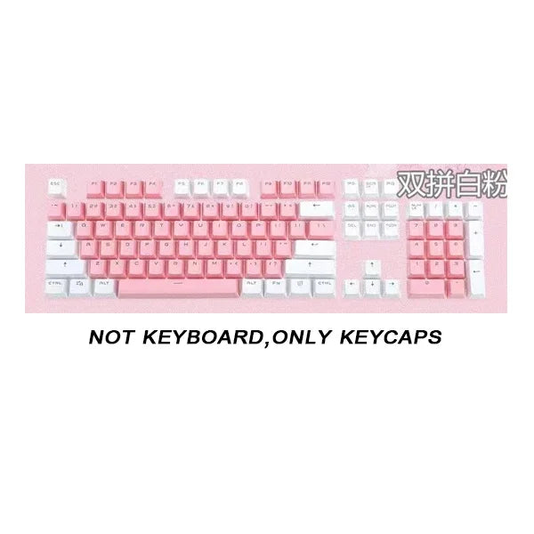 104pcs ABS Universal Mechanical Keyboard Keycaps Ergonomic Blank Keycaps For Cherry MX Keyboard Replacement OEM Backlit