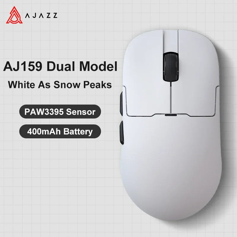 AJ159Apex three-mode wireless gaming mouse 58G lightweight 42000DPI PAW3950\3395 Bluetooth 2.4G PC MAC gaming office
