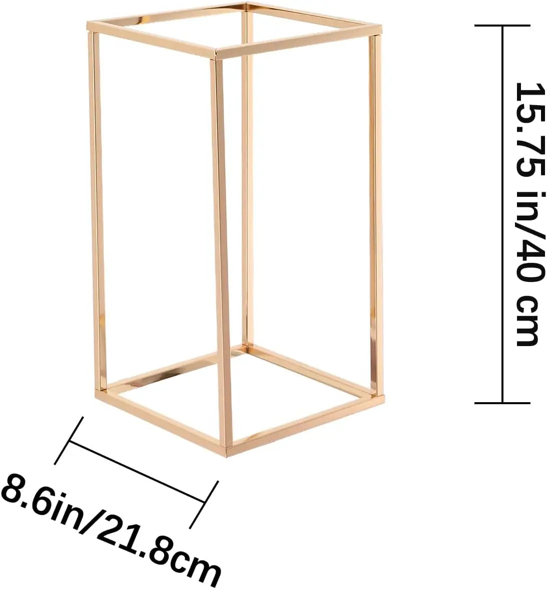 15.7inch Gold Wedding Table Centerpiece 5PCS Wedding Flower Vase for Party Event Home Decor - United States