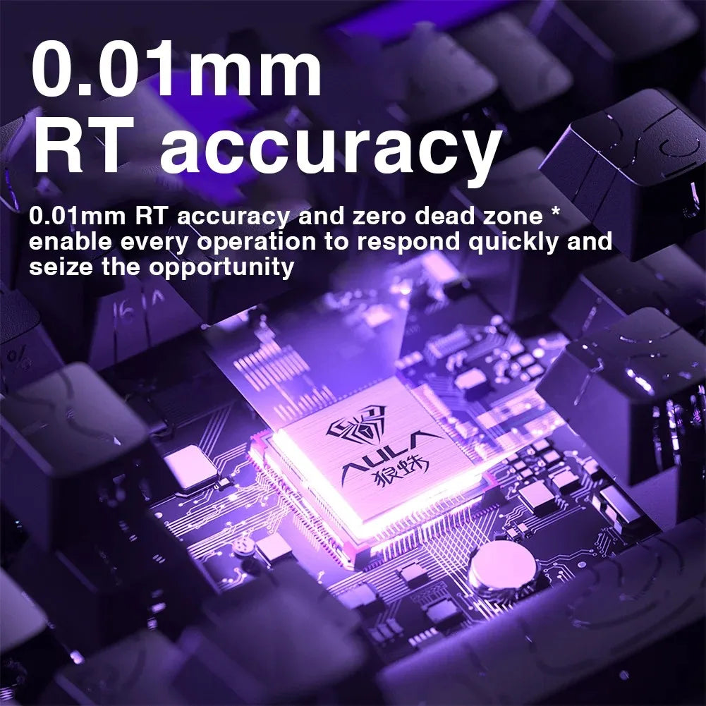 NEW AULA HERO 68HE Magnetic Switch Keyboard Rapid Trigger 8K Return Esports Gamer Customize RGB Mechanical Wired Gaming