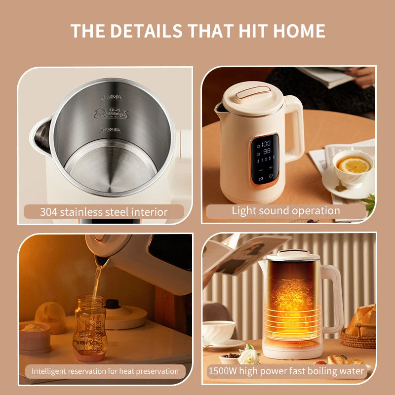 Electric kettle adjustable temperature stainless steel integrated kettle automatic power outage health preservation