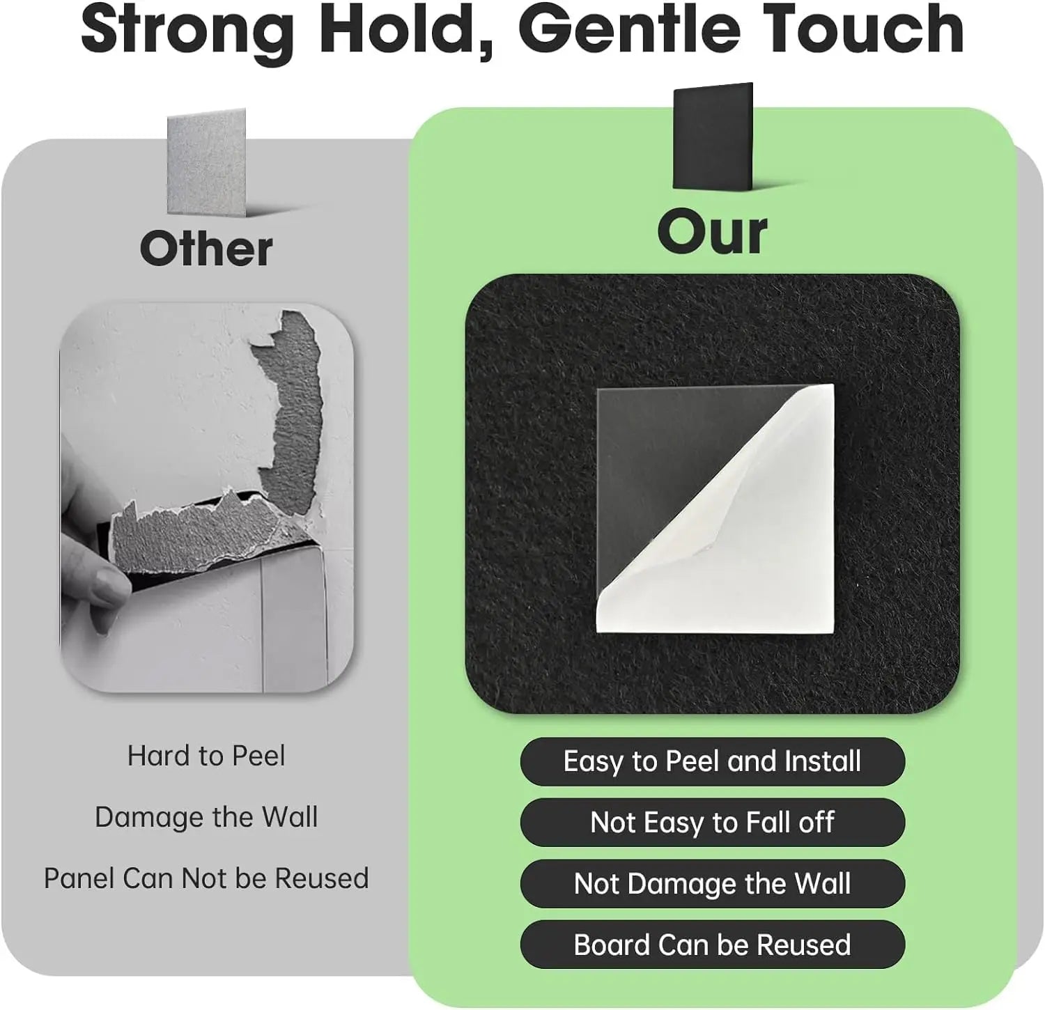 6/8/12/24PCS Large Cork Board Felt Board AlternativeTiles Self-Adhesive Wall Panels Bulletin Board Pin Board for Office