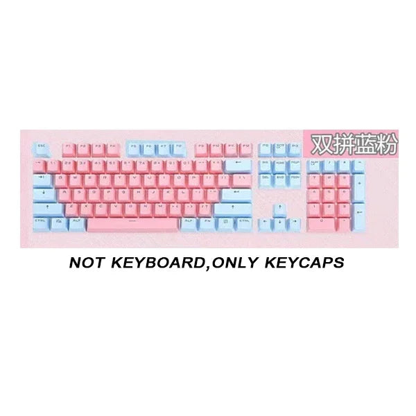 104pcs ABS Universal Mechanical Keyboard Keycaps Ergonomic Blank Keycaps For Cherry MX Keyboard Replacement OEM Backlit