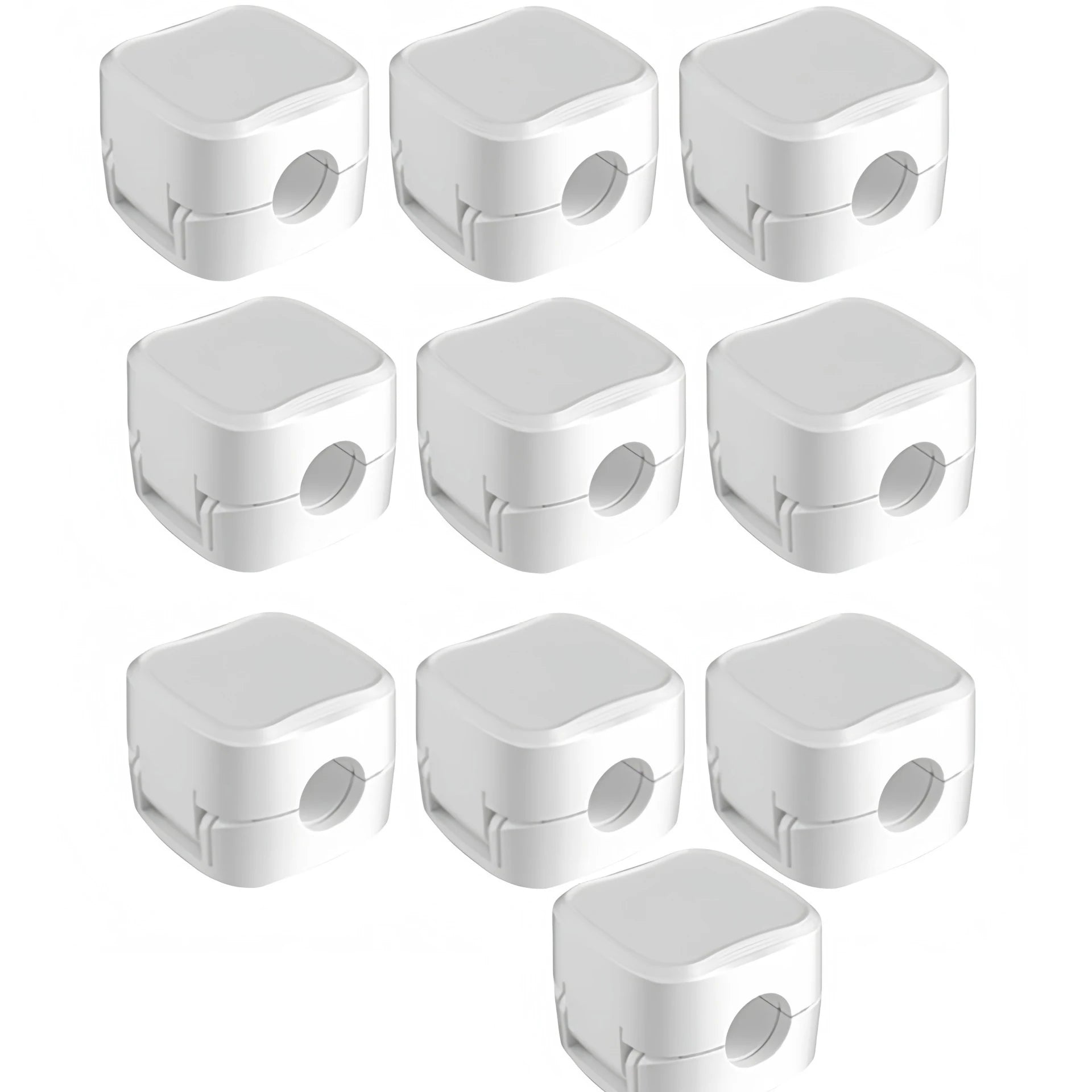 Adjustable Magnetic Cable Clips white Fixed Cabl Cord Holder Portable Cabling Smooth Management Wire Keeper Organizer
