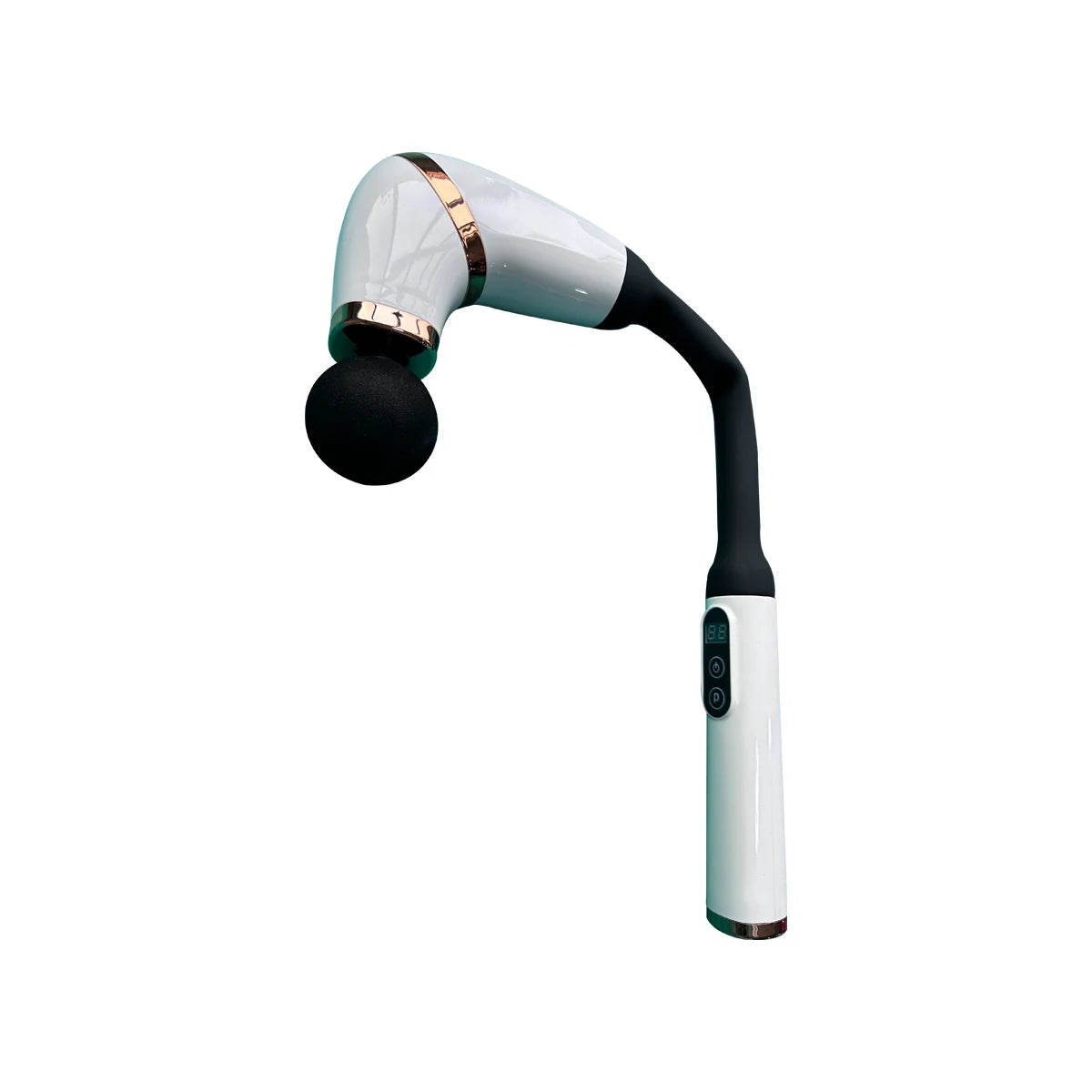 Massage Gun with Upgraded Extension Handle Back Massager Muscles/Neck/Shoulders/Waist/Legs Massager - WHITE / United