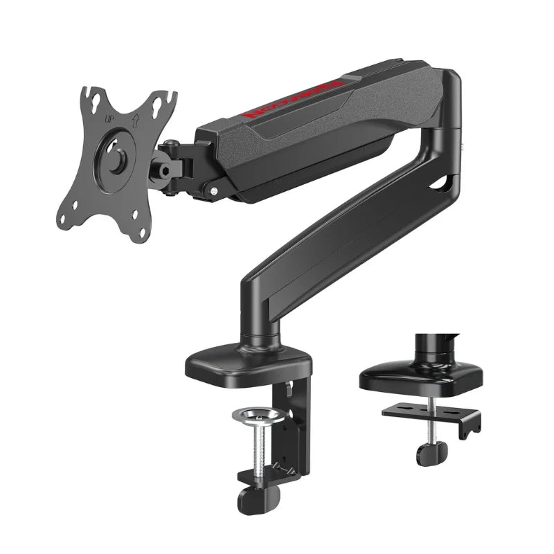 Redragon GMK914 Single Monitor Mount Stand Gas Spring Adjustable Arms with VESA 75/100mm 13-32 Inch Screen