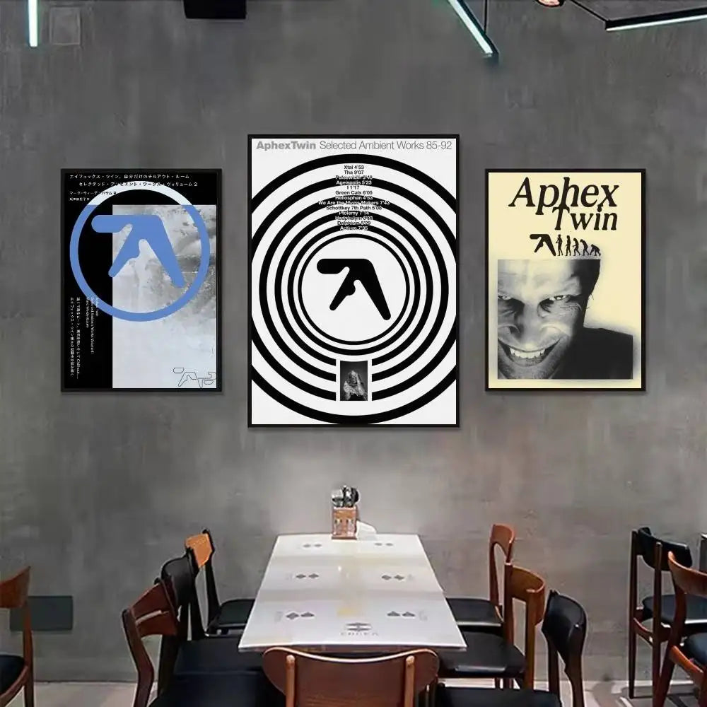DJ A-Aphex T-Twin Cool Album Poster Multi-Purpose Wall Art for Living Room Bedroom Office Hallway Bar Home Decor Gift