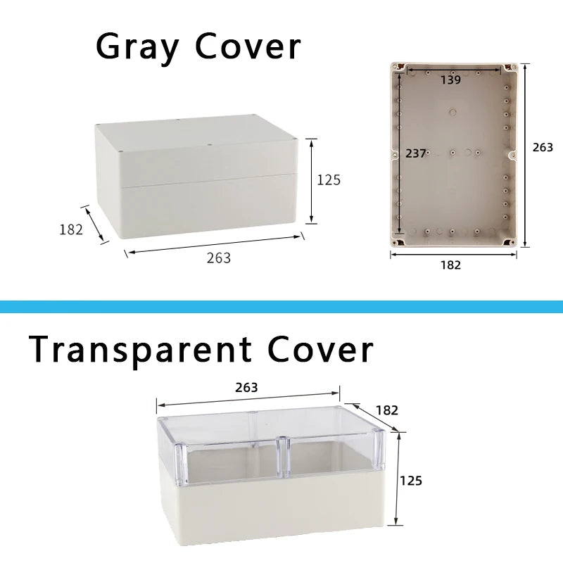 F-type outdoor waterproof junction box - waterproof box for outdoor monitoring - plastic power connection terminal