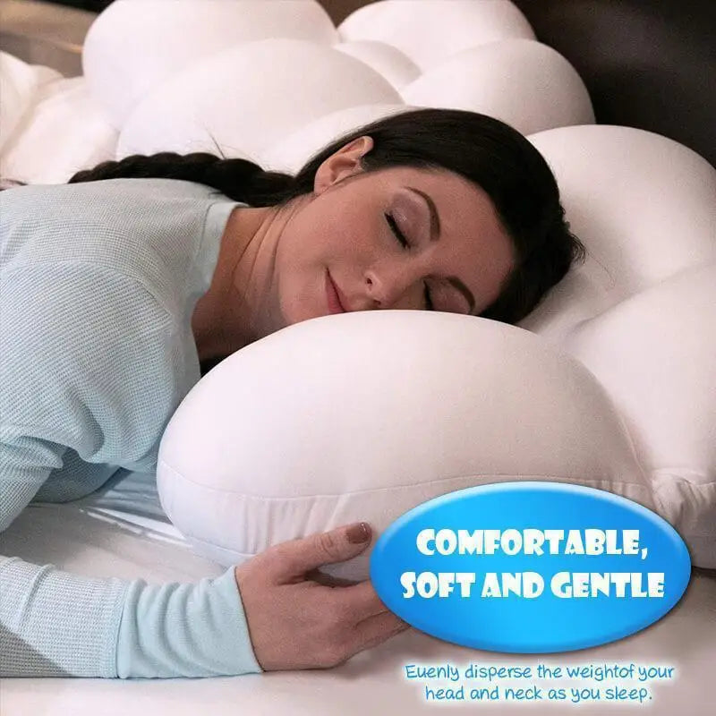All-round Egg Shaped Cloud Pillow Soft Bed Pillow Nursing Pillow 3D Ergonomic Sleeping Memory Foam Egg Shaped Ergonomic