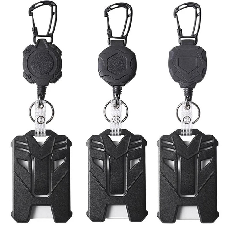 ID Card Holder Bus Card Cover Case Badge Reel Clip Badge Clip Heavy Duty Badge Clip Retractable Badge Holder ID Badge