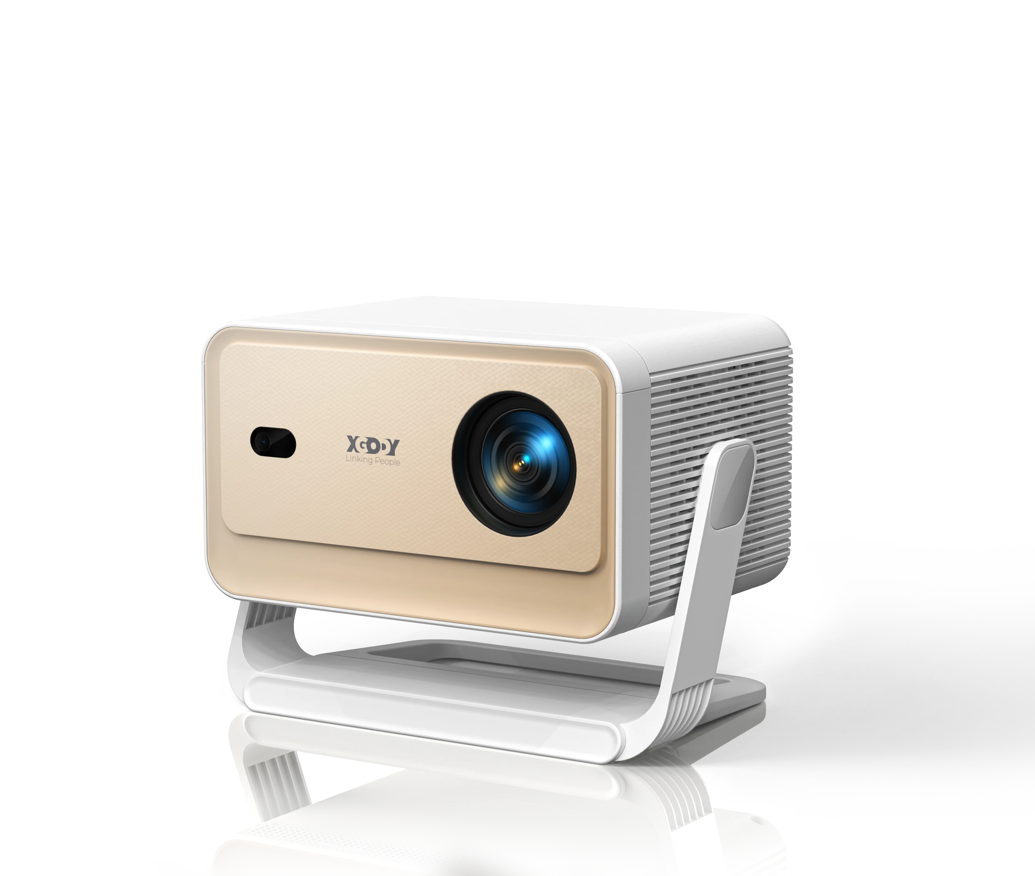 XGODY Projector N6 Pro Netflix Officially 4K Voice Control Smart Android TV Whale OS 32GB ROM for Outdoor Movie Home