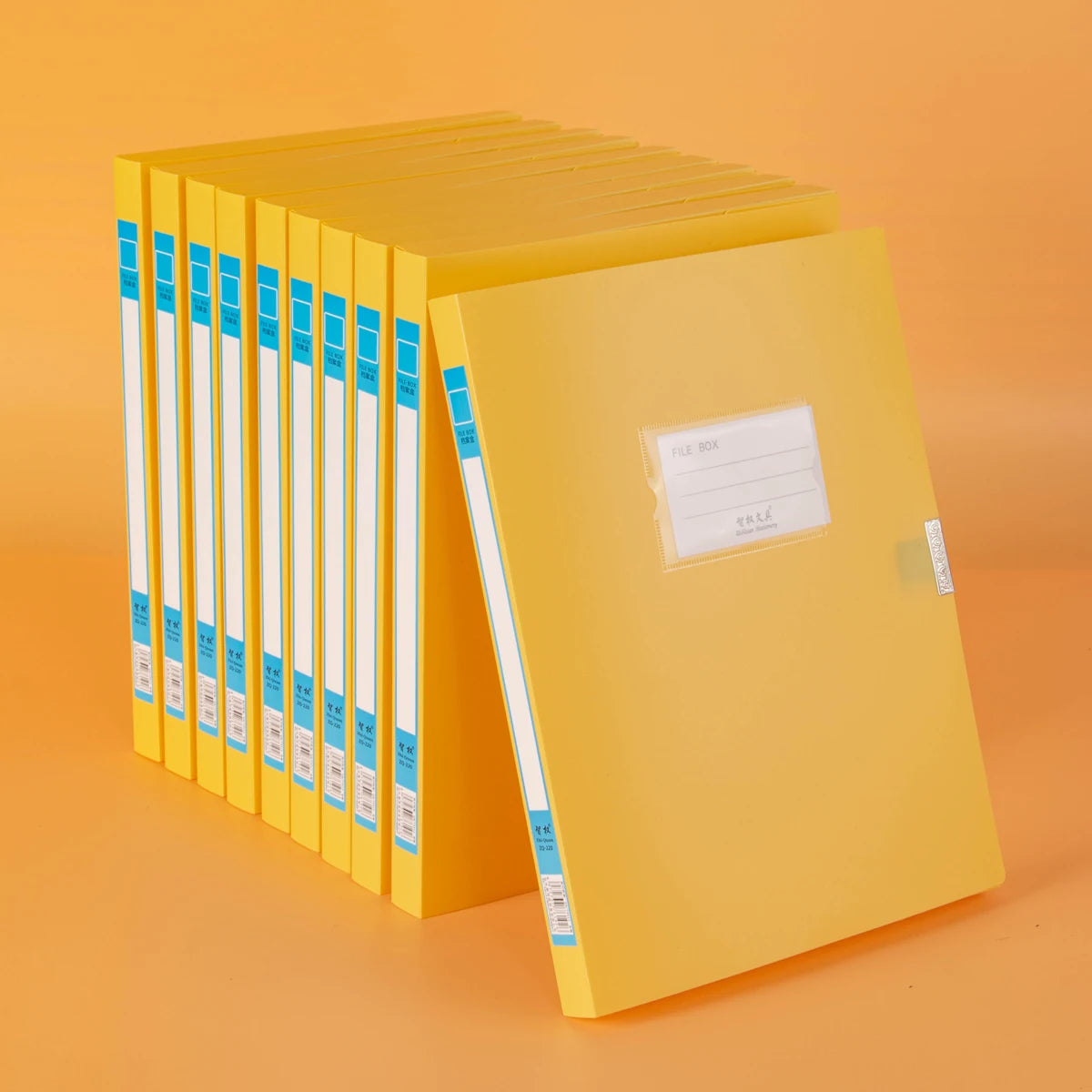 10 thickened A4 File box Office supplies 2/3.5/5.5/7.5CM plastic file box File bag File book folder file box - 10- 2cm