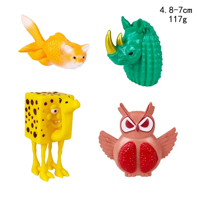 Italian Brainrot AI Animals Tung Tung Tung Sahur Figure Tralalelo Tralala Figurine Doll Toy Desk Decoration Model
