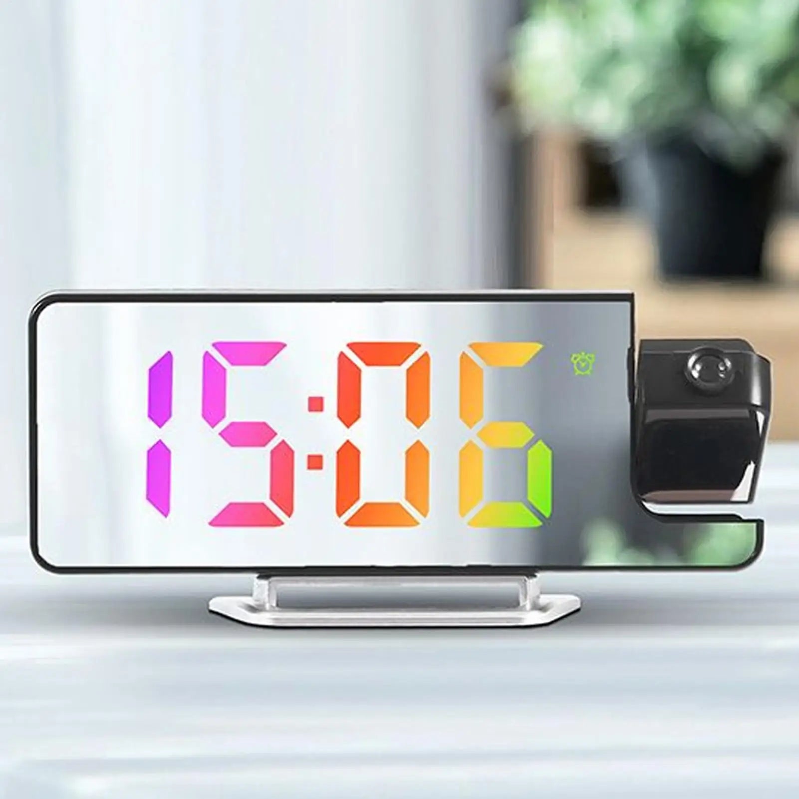 Digital Projection Clock Multifunctional Indoor Outdoor Digital Alarm LED Display Bedside Desktop Clock Projector