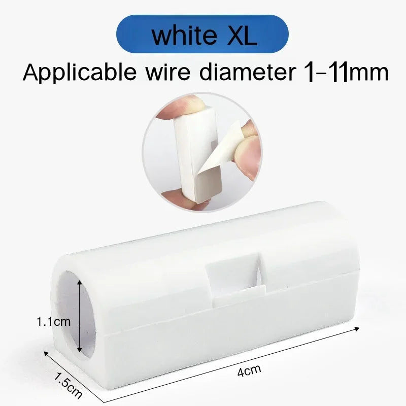 16/20pcs Self-Adhesive Cable Organizer Clip Snap Drop Wire Holder Cord Management Cable Fixed Clamp home Office Wiring