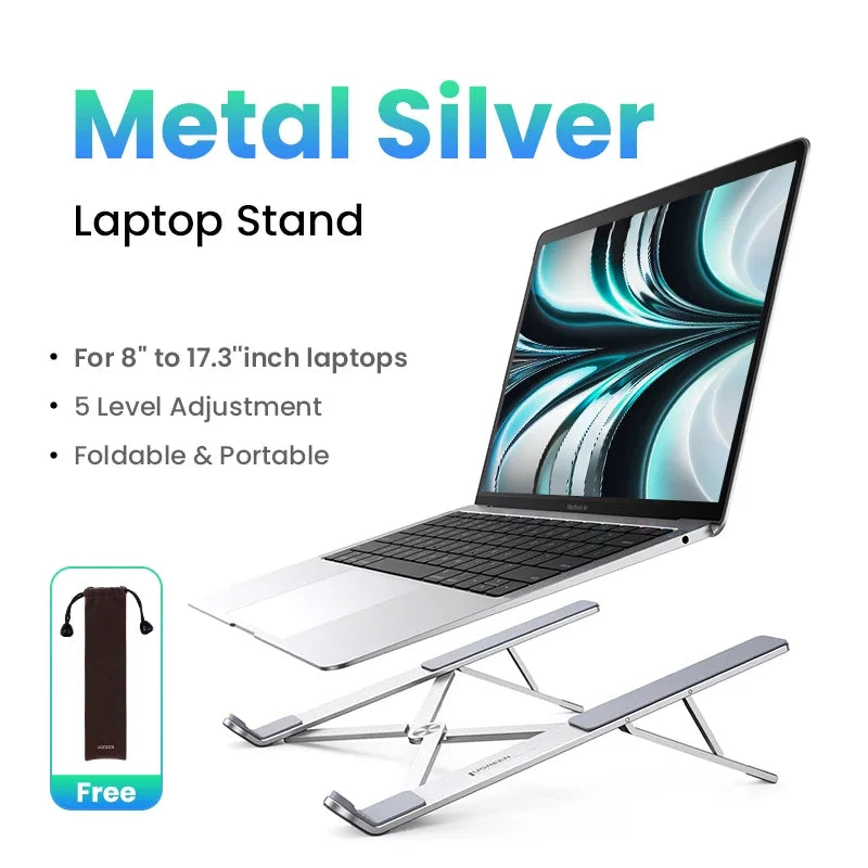 UGREEN Laptop Stand Holder For MacBook Air Pro Foldable Aluminum Notebook Stand Tablet Stand Laptop PC Support Macbook