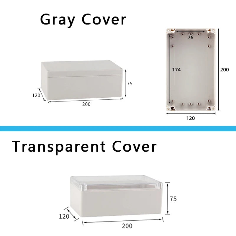 F-type outdoor waterproof junction box - waterproof box for outdoor monitoring - plastic power connection terminal