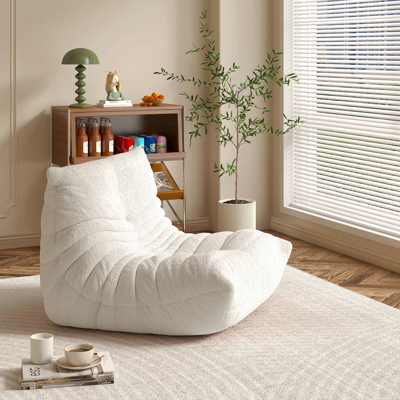 Designer Caterpillar Reclining Sofa Modern Minimalist Balcony Leisure Chair Dual Lounger Can Lie Flat Living Room