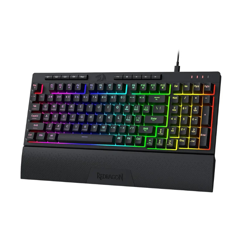 redragon-k515-shiva-rgb-membrane-gaming-98-keys-mechanical-detachable-wrist-rest-smooth-linear-switch-keyboard
