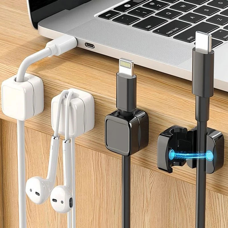Multifunction Portable Magnetic Cable Clips Adjustable Cord Holder Cabled Management Cables Smooth Wire Keeper