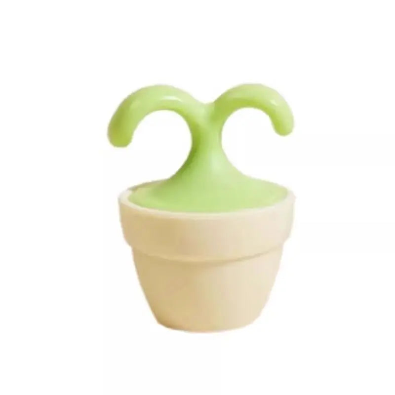 Flower Pot Massage Cute Flower Seedling Massager Eye Cream Compress Massage with Roller Steal Ball for MuscleRelexation