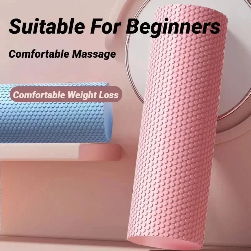 Hexagonal Yoga Roller: Round EVA Foam Cylinder (15cm in Diameter and 30cm in Length) for Pilates and Enhanced Family