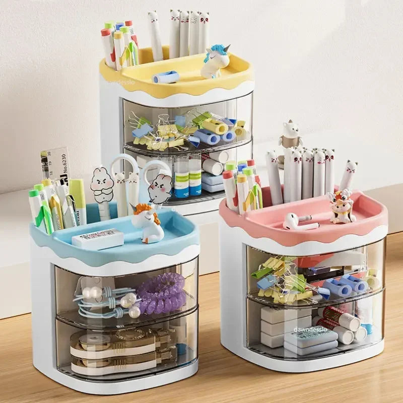 practical-multi-functional-desk-organizer-pen-holder-double-layers-rotating-pencils-storage-rack-student-cosmetics-storage-shelf