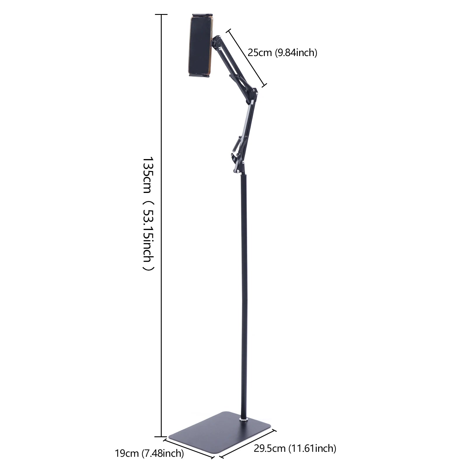 Universal Ipad Stand Floor Tablet Bracket Adjustable Flexible Rotation Phone Holder 360° rotating Stand Support