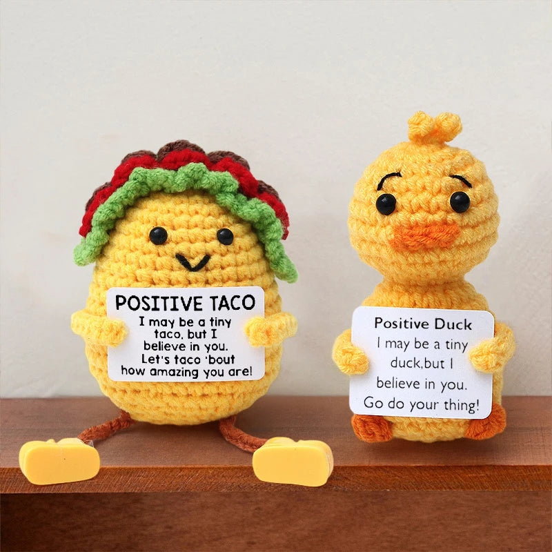 Crochet Ornament Finished Positive Figures Crochet Animals Chicken Desk Accessories Home Office Decor Christmas New
