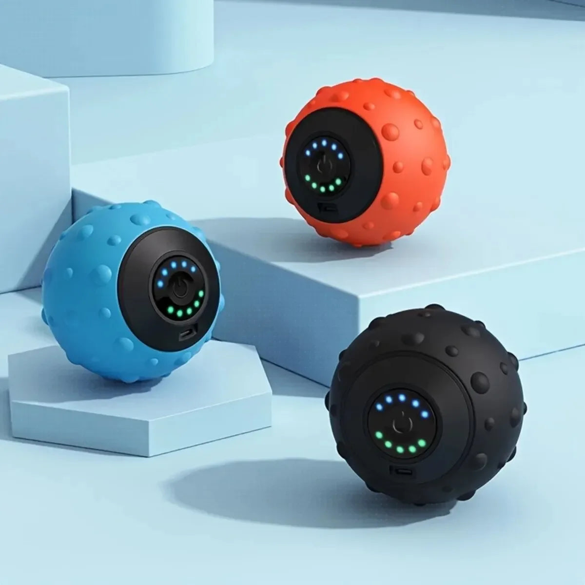 Electric Vibration Massage Ball Sports Fitness Foot Massage Facial Care Soothing Device Gym Home Training Yoga Massage