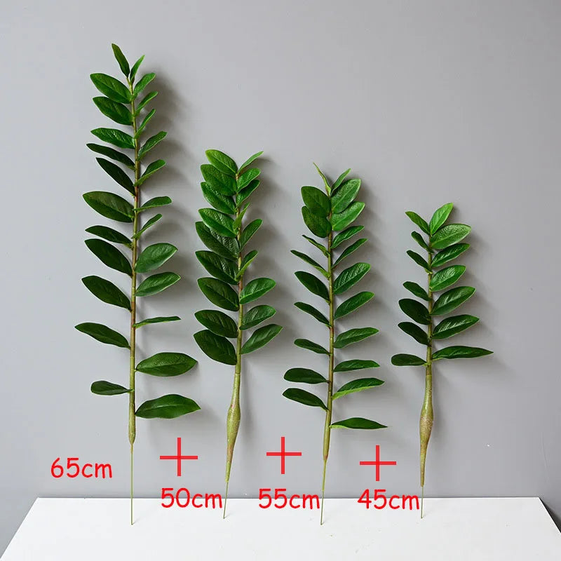 40-70cm Fake Ficus Tree Artificial Money Leaf Plants Plastic Banyan Leaves Real Touch Zamioculcas Plants For Home Shop