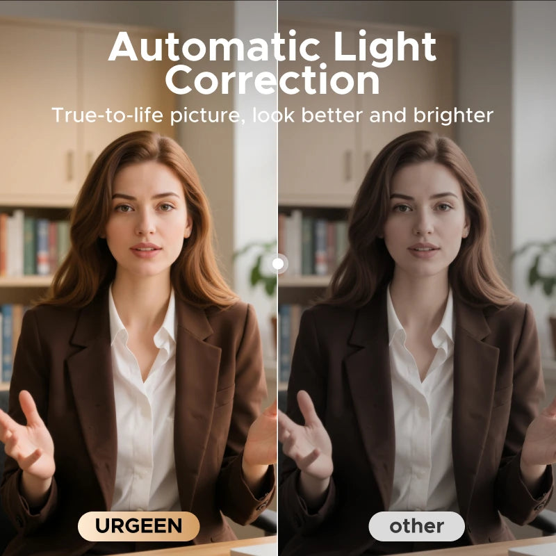 UGREEN 4K FHD 1080P Webcam 8MP for PC PDAF Auto Focus Dual AI Noise-Cancelling Mics Web cam Camera