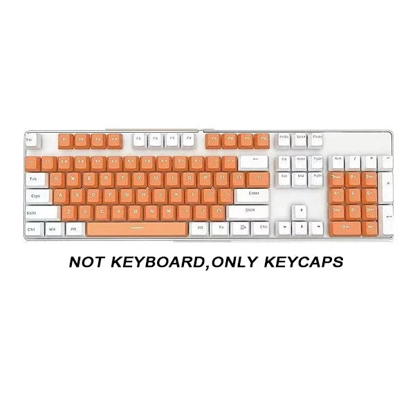 104pcs ABS Universal Mechanical Keyboard Keycaps Ergonomic Blank Keycaps For Cherry MX Keyboard Replacement OEM Backlit