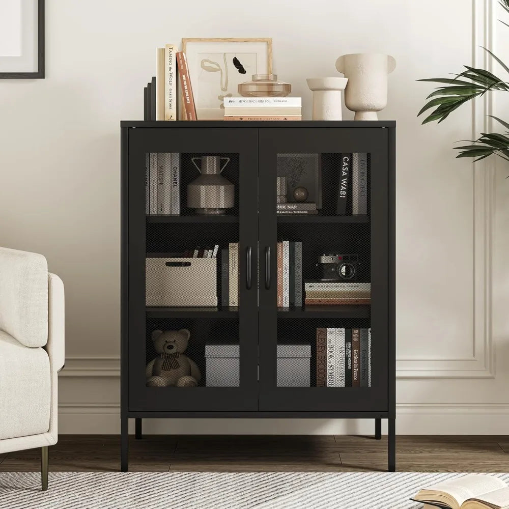 black-metal-storage-cabinet-metal-locker-storage-cabinet-with-2-mesh-doors-and-adjustable-shelves-kitchen-pantry-cabinets-for-ho