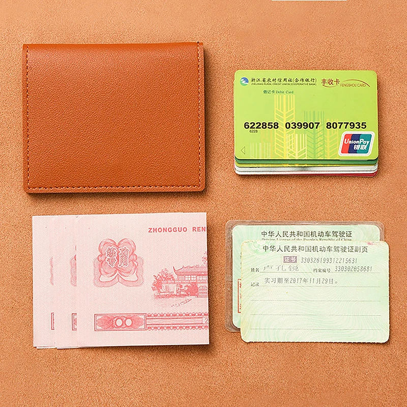 1Pc Card Bag Slim And Compact Bank ID Card Case Driver’s License Wallet Simple And Anti Demagnetization Card Holder