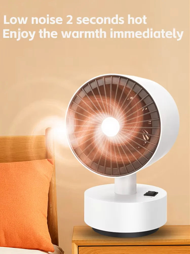 Desktop Electric Shaking Head Heater Fast Heating Constant Temp Wide-angle Warm Supply Low Noise Mini Home Office