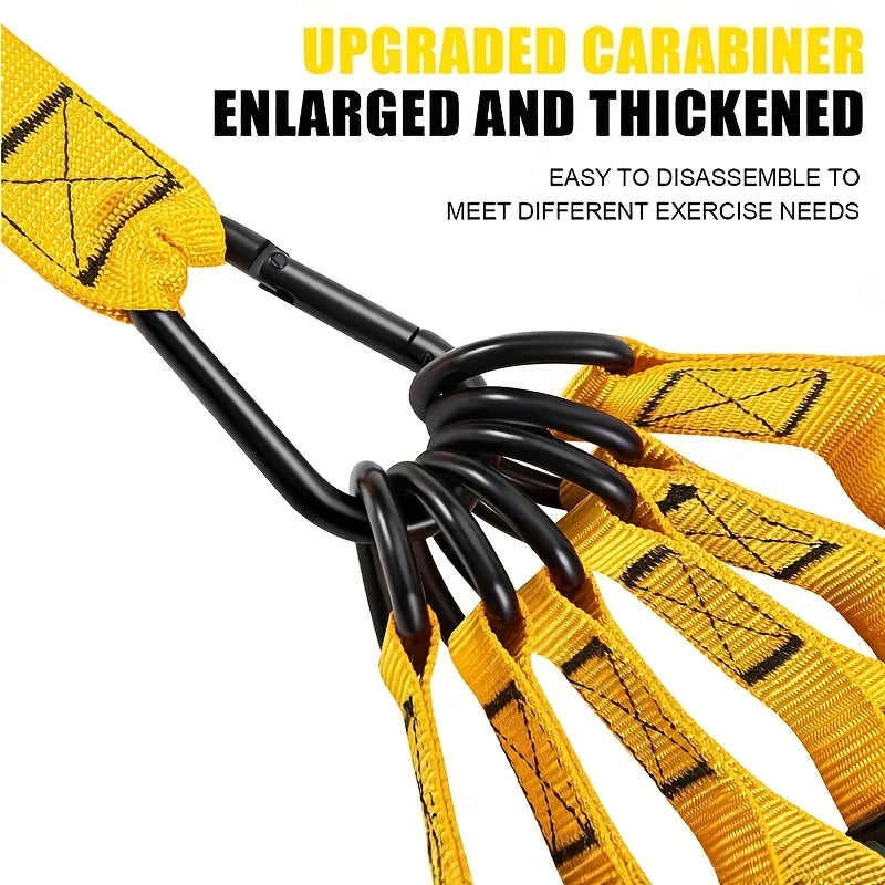 12 piece high-strength tension rope training set - environmentally friendly TPE latex anti breakage elastic